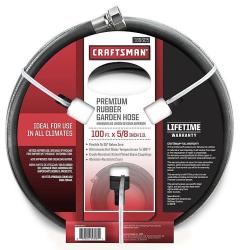 Craftsman 100-Foot 5/8" Rubber Garden Hose for $40 + pickup at Sears