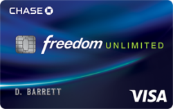 Chase Freedom Unlimited(SM) Card Earn a $150 bonus