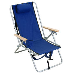 Rio Brands Steel Beach Chair for $8